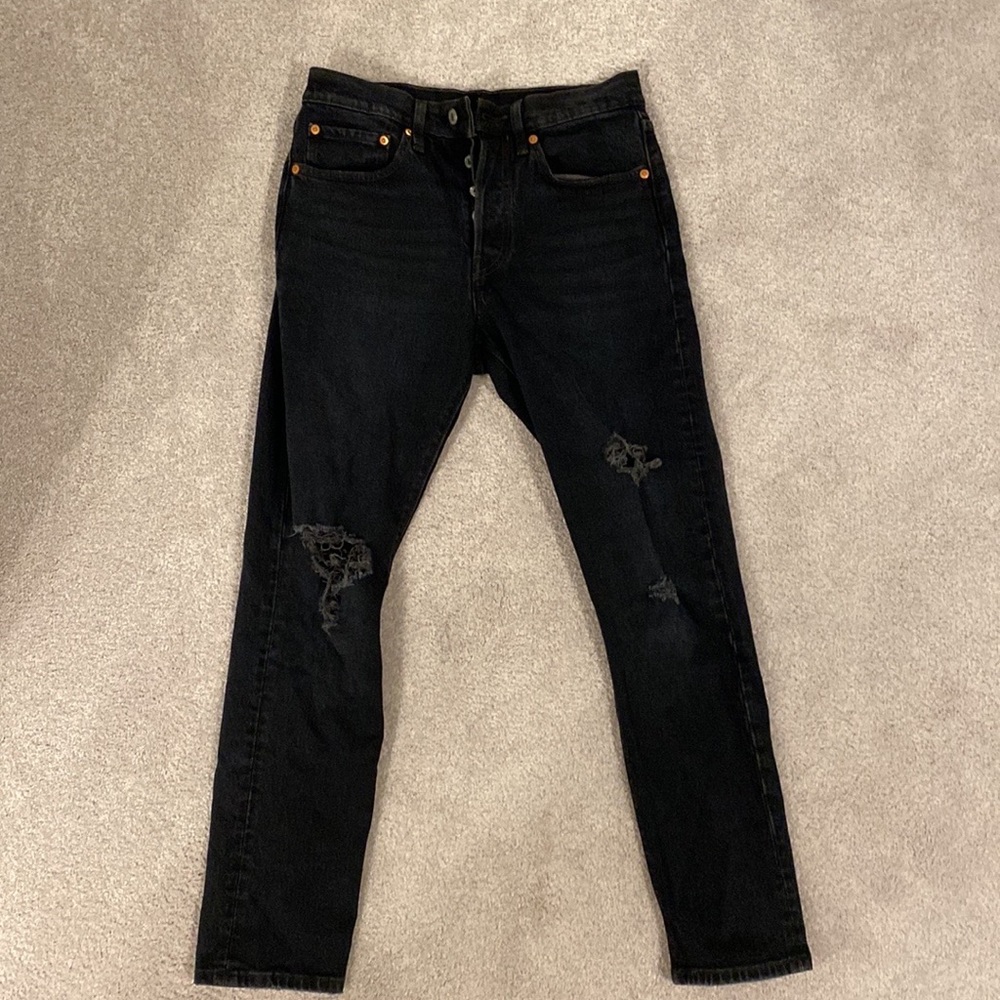 Levis 501 black jeans